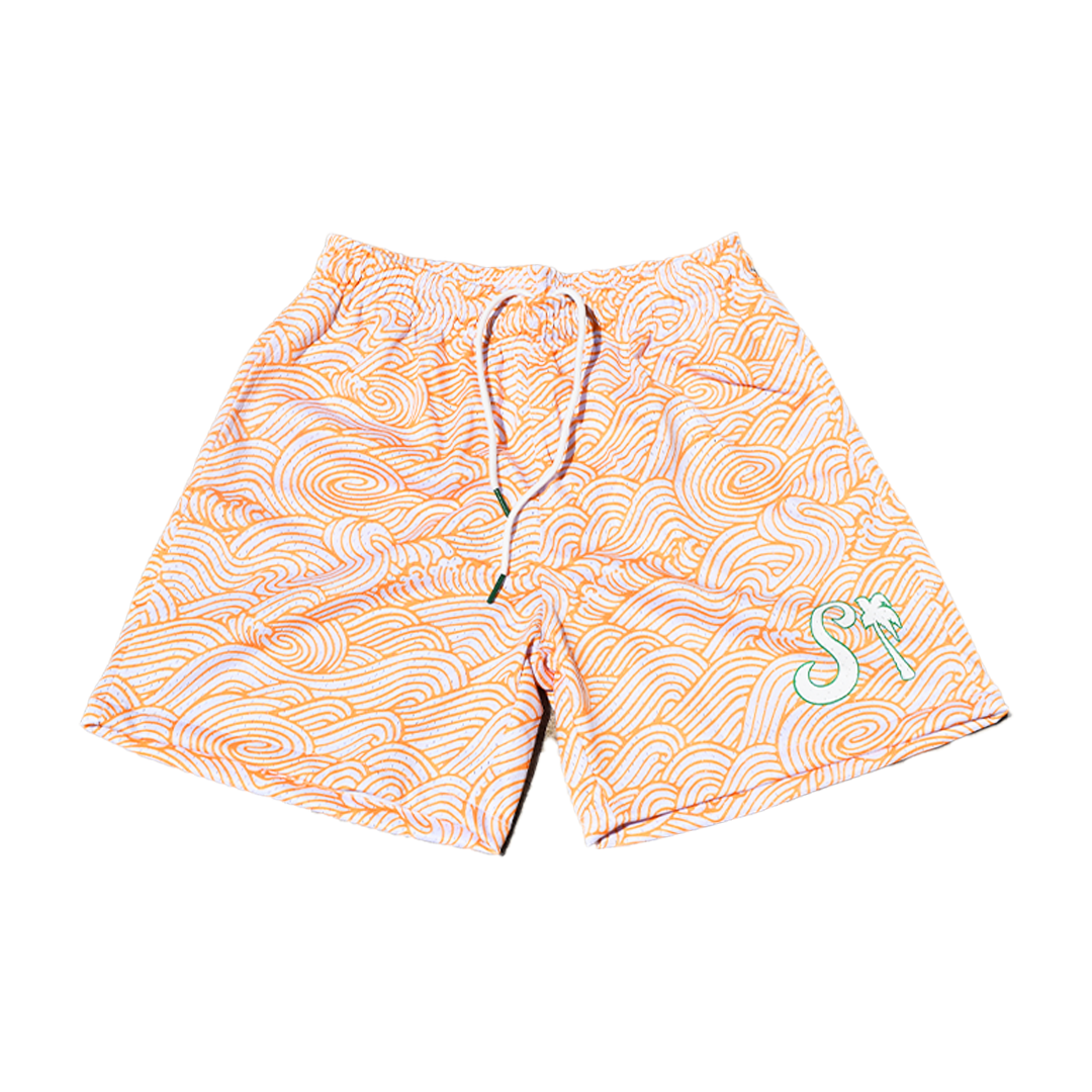 Orange Wave Premium Shorts