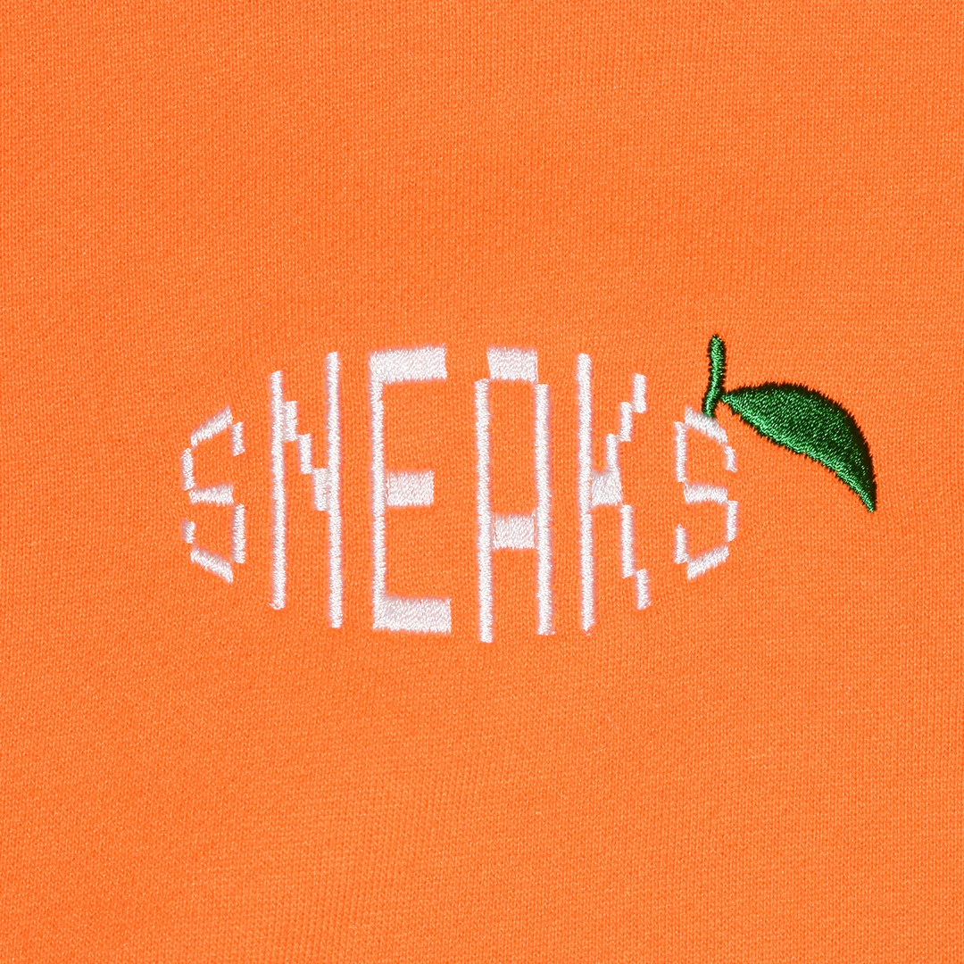 Orange Glitch Hoodie