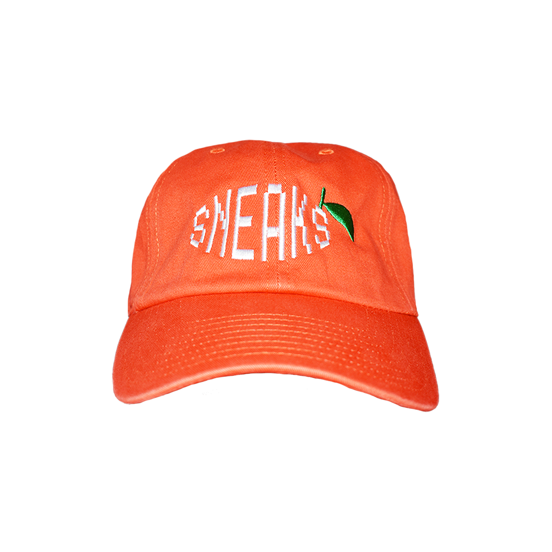 Orange Glitch Dad Hat