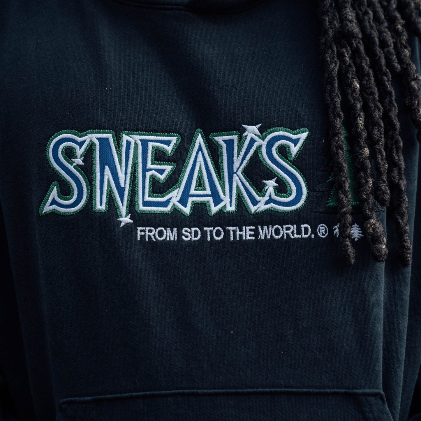 minny hoodie, black