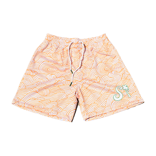 Orange Wave Premium Shorts