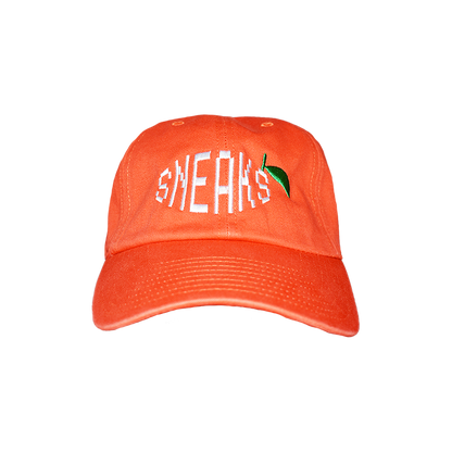Orange Glitch Dad Hat